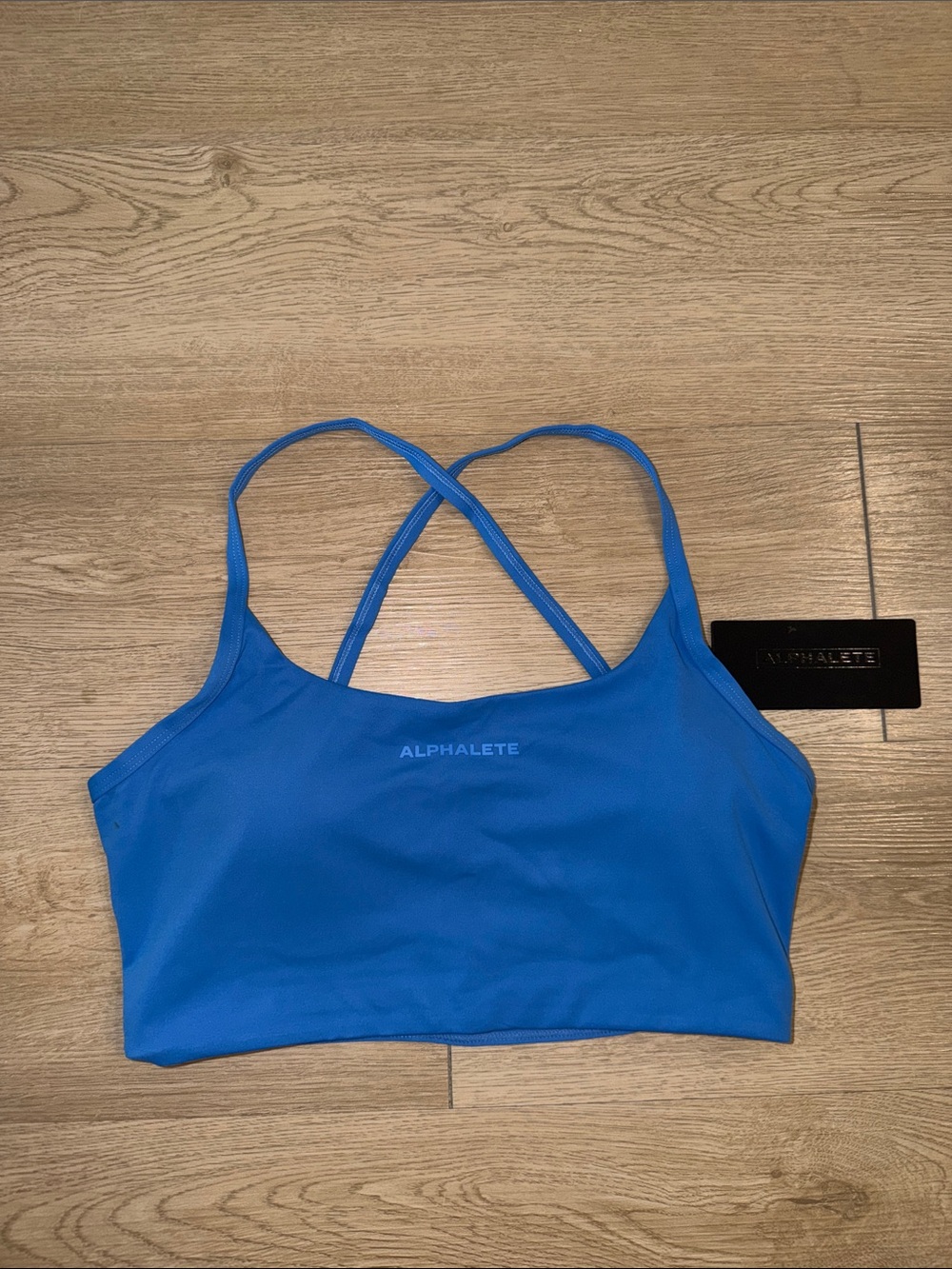 Alphalete Women's Cobalt Blue Strappy Sports Bra